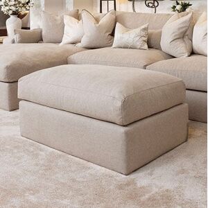 Tribeca Ash Greige Sofa Range, Medium Footstool