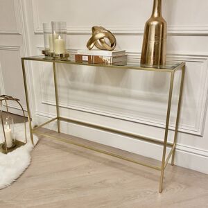 Stambaugh Champagne Console Table