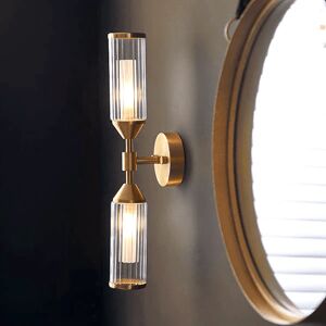 Apollo Gold & Glass Double Wall Light