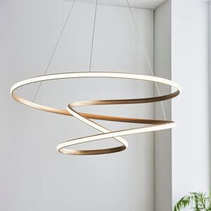 Charlene Large Gold Spiral Pendant Ceiling Light