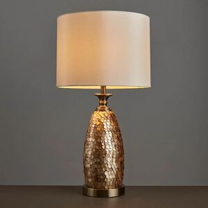 Vanessa Antique Brass Capiz Detail Table Lamp