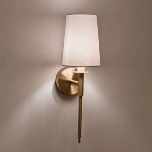 Dulcie Gold Wall Light with White Shade