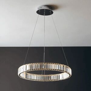 Ex-Display - Ex-Display Alma Crystal Glass LED Ring Pendant Ceiling Light