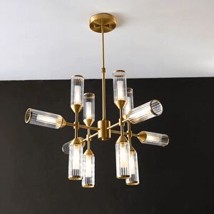 Apollo Large Gold & Glass Pendant Ceiling Light