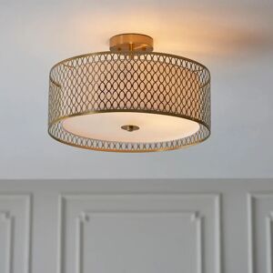 Centrico Gold 3 Light Flush Ceiling Light