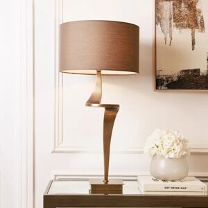 Larissa Abstract Brass Table Lamp