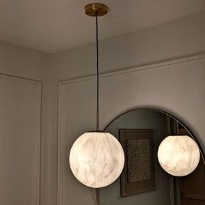 Murano Large Gold & Marble Pendant Ceiling Light