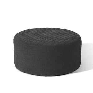 Porto Charcoal Quilted Outdoor Footstool