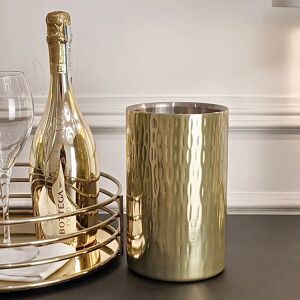 Eschete Brass Hammered Effect Wine Cooler