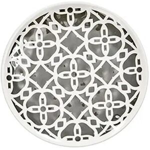 Skylar Melamine Outdoor Grey & White Patterned Side Plate