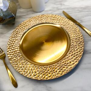 Ivo Gold Hammered Charger Plate