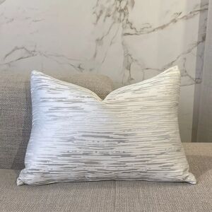 Colby Silver Bolster Cushion - 35x50cm