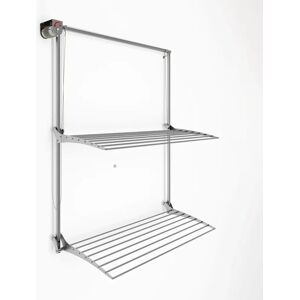 Foxydry Wall Plus 150 wall-mounted space-saving drying rack with two racks