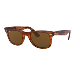 Ray-Ban , Clic Wayfarer Sunglasses ,Brown male, Sizes: 50 MM