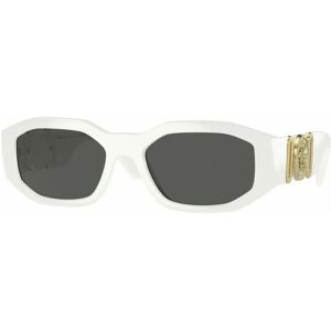 Versace , Aviator Sunglasses in White and Grey ,White female, Sizes: 53 MM