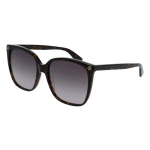 Gucci , Havana/Brown Shaded Sunglasses ,Multicolor female, Sizes: 57 MM