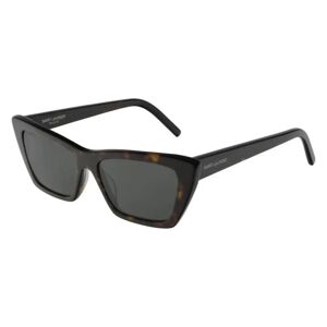 Saint Laurent , Mica 002 Grey Sunglasses ,Brown female, Sizes: 53 MM