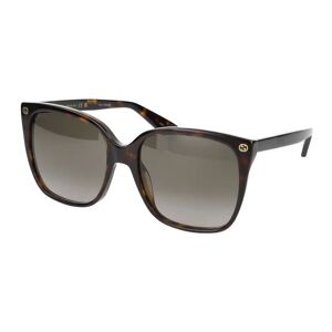 Gucci , Stylish Sunglasses Gg0022S ,Brown female, Sizes: 57 MM