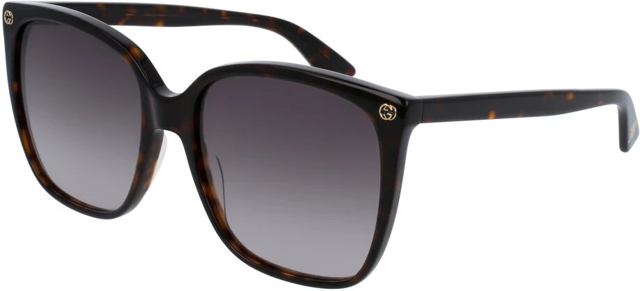 Gucci , Havana/Brown Shaded Sunglasses ,Multicolor female, Sizes: 57 MM