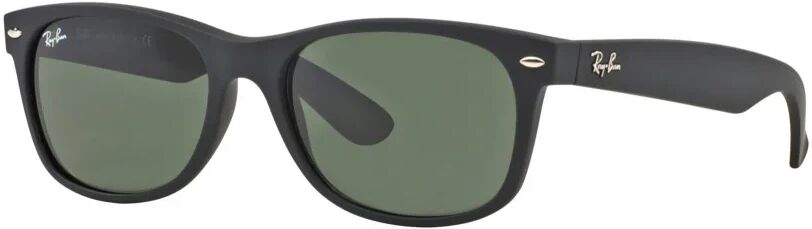 Ray-Ban , New Wayfarer Sunglasses in Black with Green Lenses ,Black unisex, Sizes: 55 MM