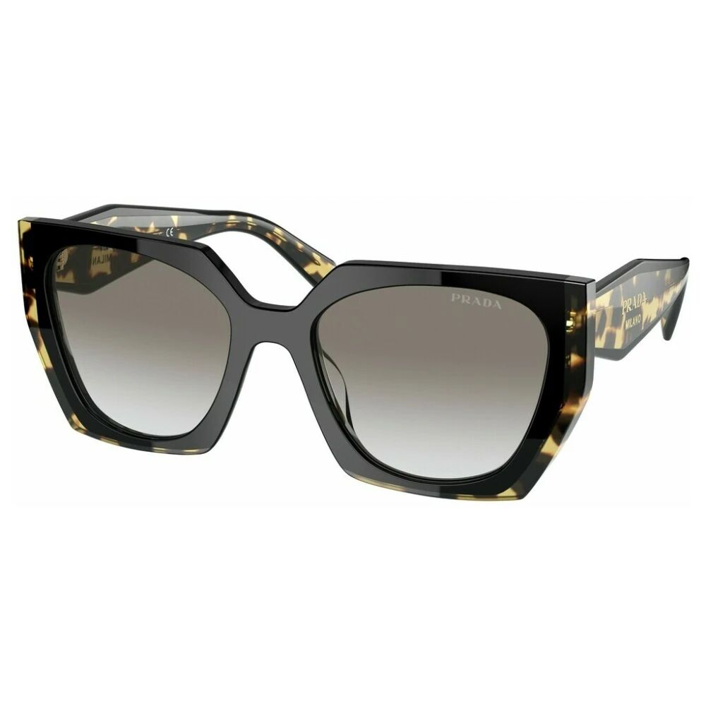 Prada , Square Black Sunglasses for Women ,Brown female, Sizes: 54 MM