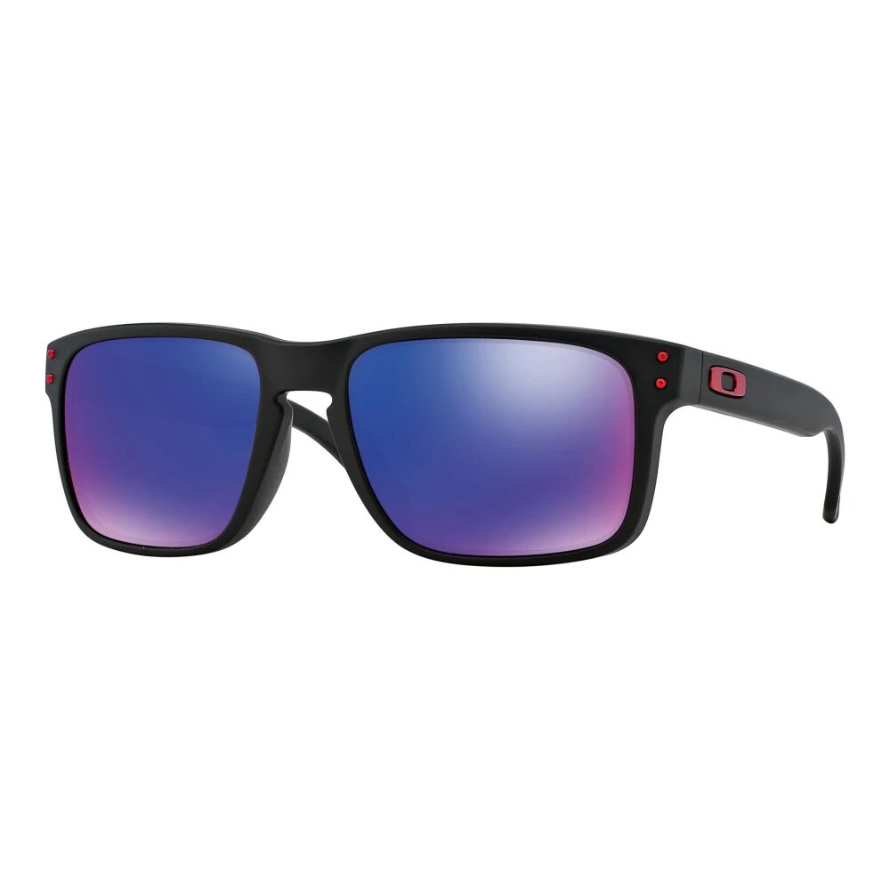 Oakley , Matte Black Sunglasses with Red Iridium ,Black male, Sizes: 55 MM