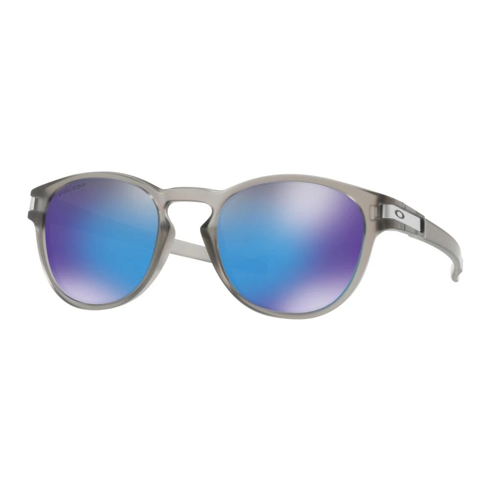 Oakley , Matte Grey Ink Sunglasses with Prizm Sapphire ,Gray male, Sizes: 53 MM