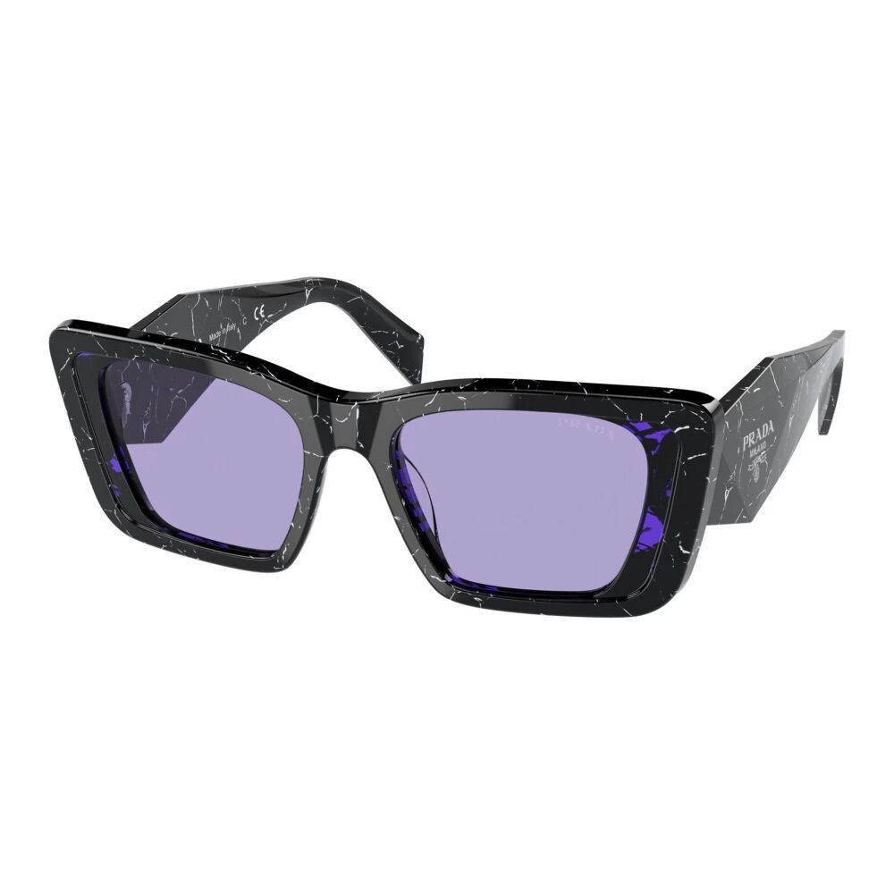 Prada , Violet Black Marble Sunglasses ,Black female, Sizes: 51 MM