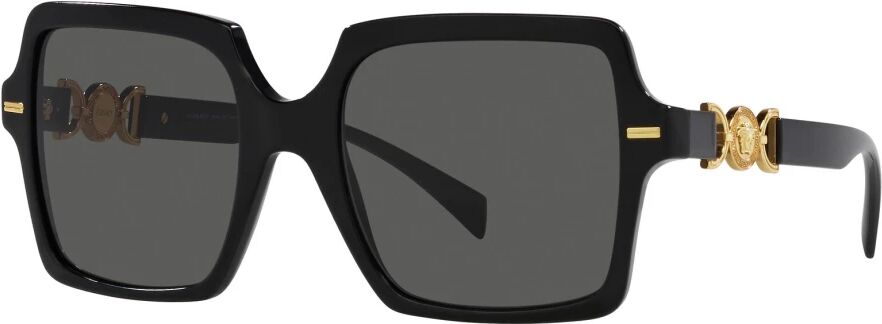 Versace , Black/Grey Sunglasses ,Black female, Sizes: 55 MM