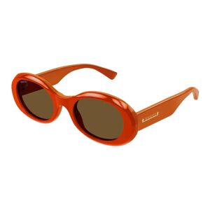 Gucci , Stylish Oval Sunglasses Gg1587S 003 ,Orange unisex, Sizes: 52 MM