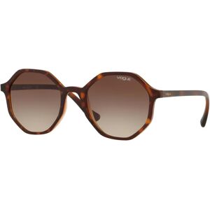 Vogue , Havana Sunglasses with Brown Shaded Lenses ,Multicolor female, Sizes: 52 MM