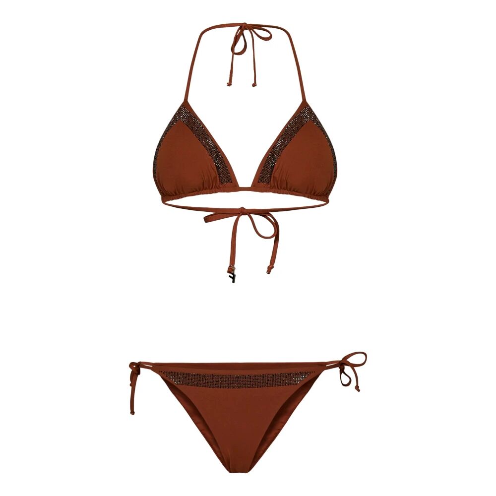 Fisico , Women's Clothing Swimwear Brown Ss24 ,Brown female, Sizes: M, L