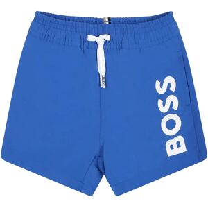 Hugo Boss , Light Blue Swim Shorts with Logo ,Blue unisex, Sizes: 9 M