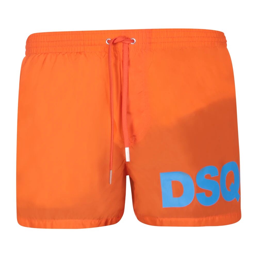 Dsquared2 , Men's Clothing Swimwear Orange Ss24 ,Orange male, Sizes: M