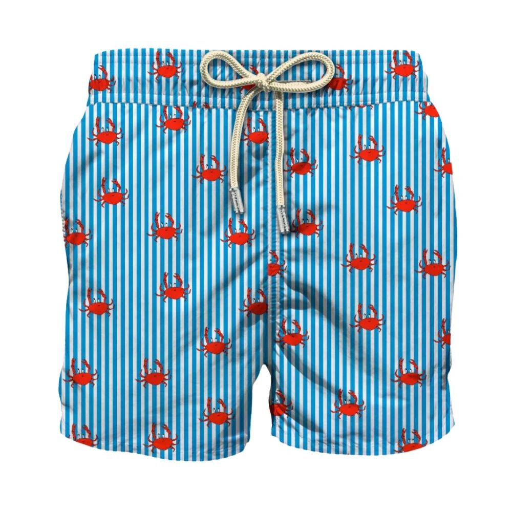 MC2 Saint Barth , Crab Print Swimwear ,Multicolor male, Sizes: S, XL, L