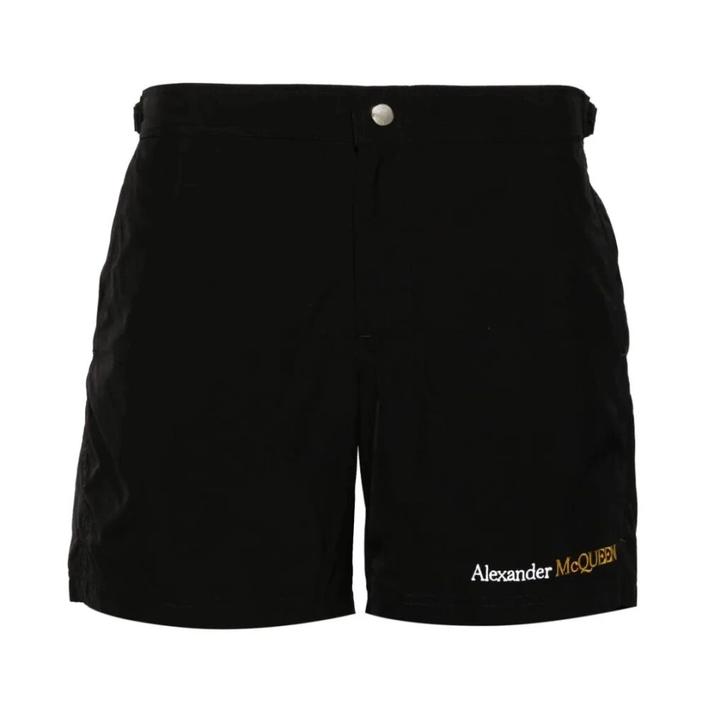 Alexander McQueen , Black Sea Swimwear with Logo Detail ,Black male, Sizes: M, XL, L, S