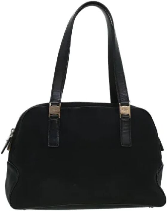 Salvatore Ferragamo Pre-owned , Black Nylon Handbag by Salvatore Ferragamo ,Black female, Sizes: ONE SIZE