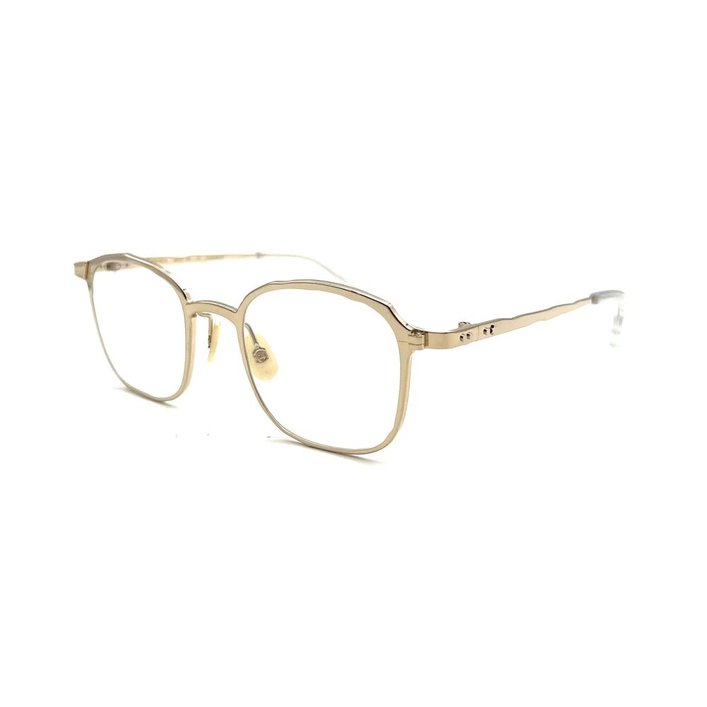 Masahiromaruyama , Metallic Optical Frames for Women ,Yellow female, Sizes: 49 MM