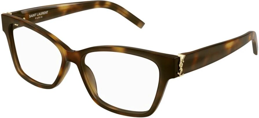 Saint Laurent , Optical Donna Recycledacetate Glasses ,Brown unisex, Sizes: 55 MM