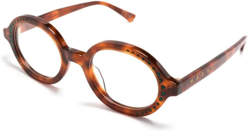 Marni , Aqkakagin Towe Optical Blonde Havana Optical Frame ,Brown female, Sizes: 51 MM