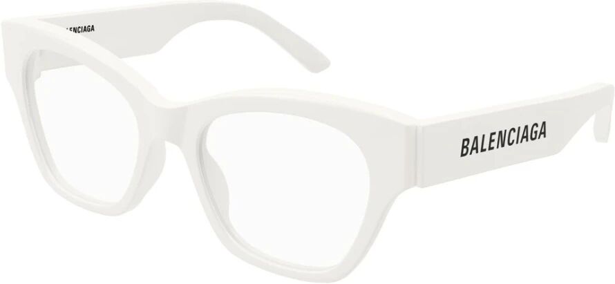 Balenciaga , Acetate Optical Glasses ,White unisex, Sizes: 52 MM