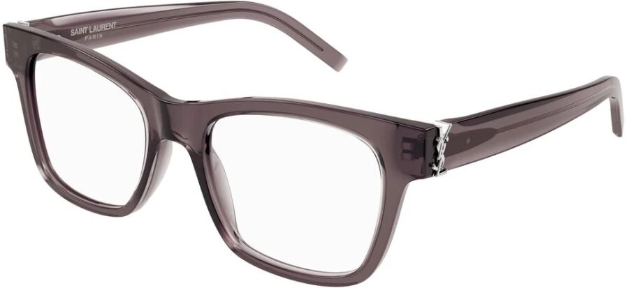 Saint Laurent , Optical Donna Recycledacetate Glasses ,Brown unisex, Sizes: 52 MM