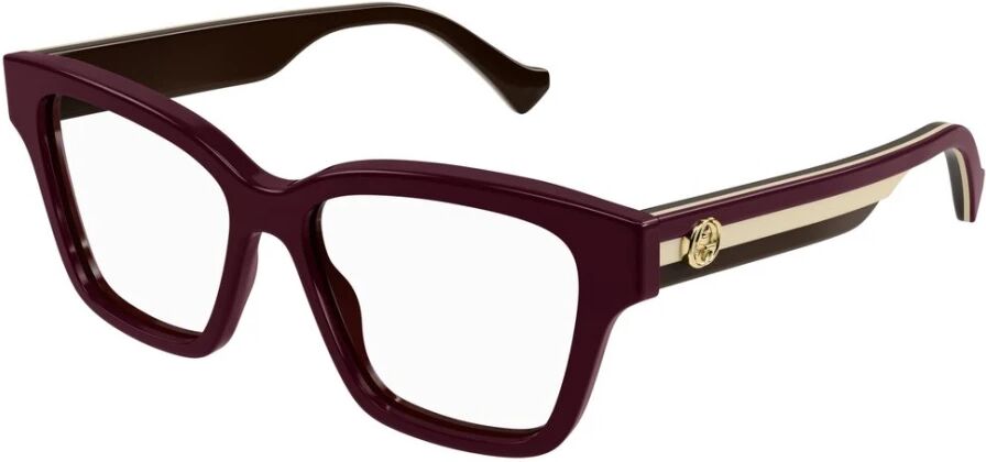 Gucci , Optical Donna Recycledacetate Glasses ,Brown unisex, Sizes: 55 MM