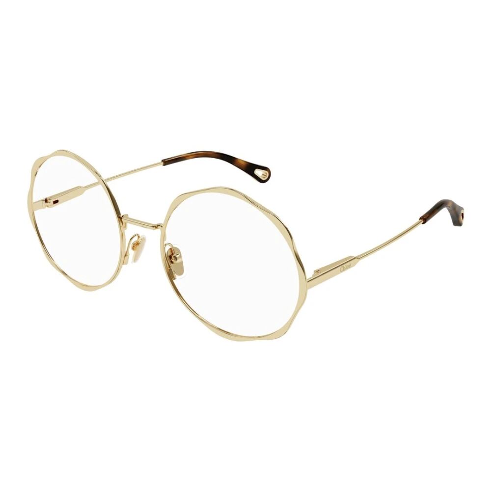 Chloé , Metallic Optical Glasses for Women ,Yellow unisex, Sizes: 56 MM