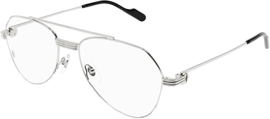 Cartier , Titanium Optical Glasses ,Gray unisex, Sizes: 57 MM