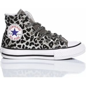 Converse , Customized Junior`s Shoes Sneakers Silver Noos ,Gray unisex, Sizes: 30 EU, 35 EU, 27 EU, 29 EU, 28 EU, 33 EU, 31 EU, 32 EU