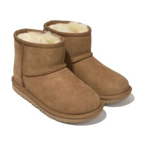 UGG , Brown Leather Kids Boots ,Brown unisex, Sizes: 30 EU