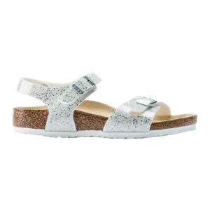 Birkenstock , Glittery Open Sandals for Girls ,White female, Sizes: 26 EU, 27 EU, 32 EU