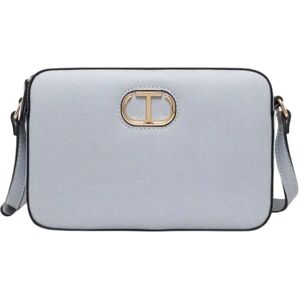 Twinset , Camera Case with Oval T Design ,Blue female, Sizes: ONE SIZE