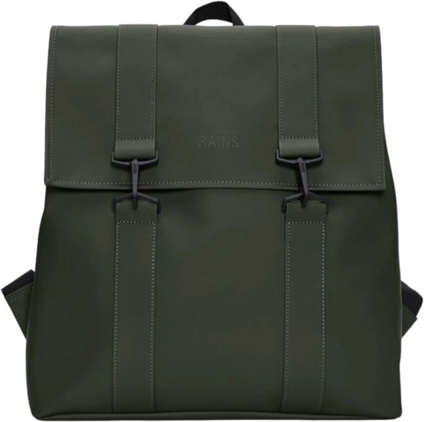 Rains , Contemporary City Backpack with Laptop Pocket ,Green unisex, Sizes: ONE SIZE